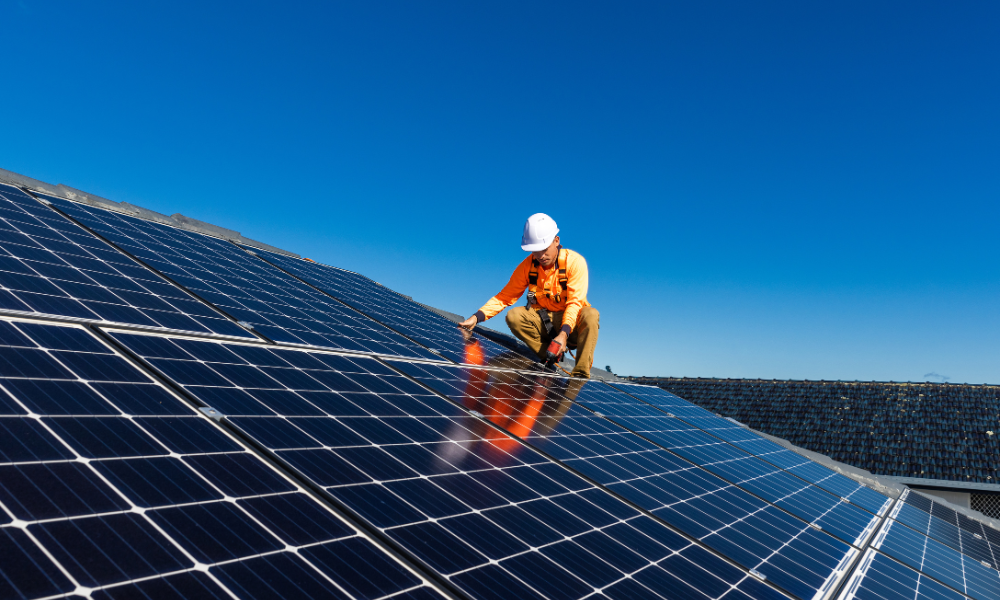 Limpieza de paneles solares